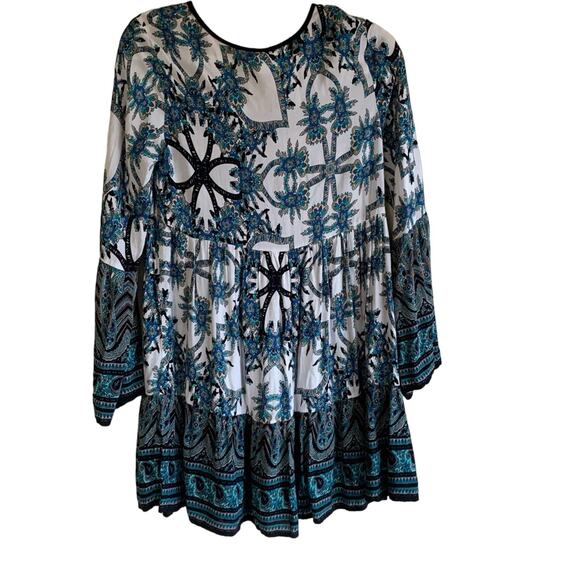Honolua Wahine Boutique Floral Boho Dress Size Small - Picture 2 of 5